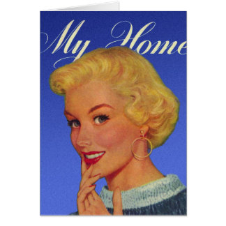 Vintage Retro Hausfrau der Frauen-40s mein Haus