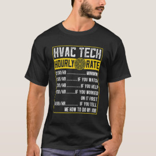 Vintage Retro-Heizungs- und Klimaanlagentechniker T-Shirt