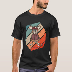 Vintage Retro Hexa Pilot Rat Owner Rodent Rat Lieb T-Shirt