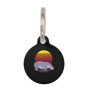 Vintage Retro Hippo Lover Hippotamus Lover Haustiermarke