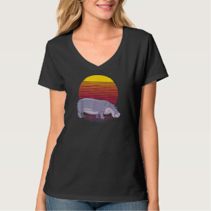 Vintage Retro Hippo Lover Hippotamus Lover T-Shirt