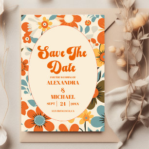 Vintage Retro-Hochzeit Save The Date