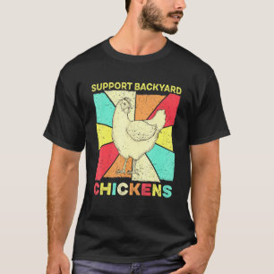 Vintage Retro Huhn - Geflügel Huhn Hinterhof F T-Shirt