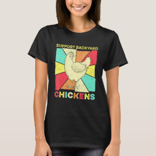 Vintage Retro Huhn - Geflügel Hühner Hinterhof F T-Shirt
