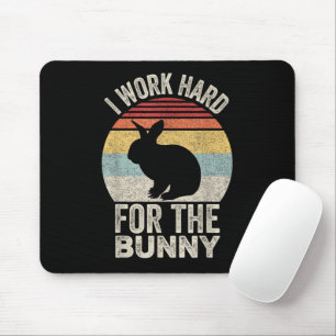 Vintage Retro Ich arbeite hart für die Sonne Mousepad