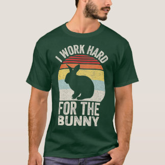 Vintage Retro Ich arbeite hart für die Sonne T-Shirt