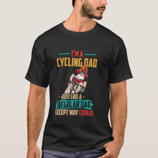 Vintage Retro Ich bin ein Radfahrer-Vater Normaler T-Shirt