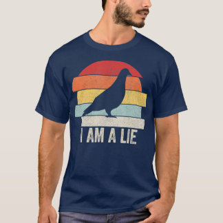 Vintage Retro Ich bin eine Lüge Vögel sind nicht T-Shirt