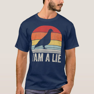 Vintage Retro Ich bin eine Lüge Vögel sind nicht T-Shirt