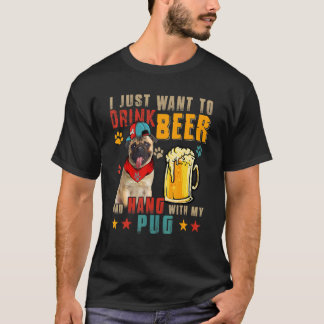 Vintage Retro Ich Wollte nur, Bier zu trinken und T-Shirt
