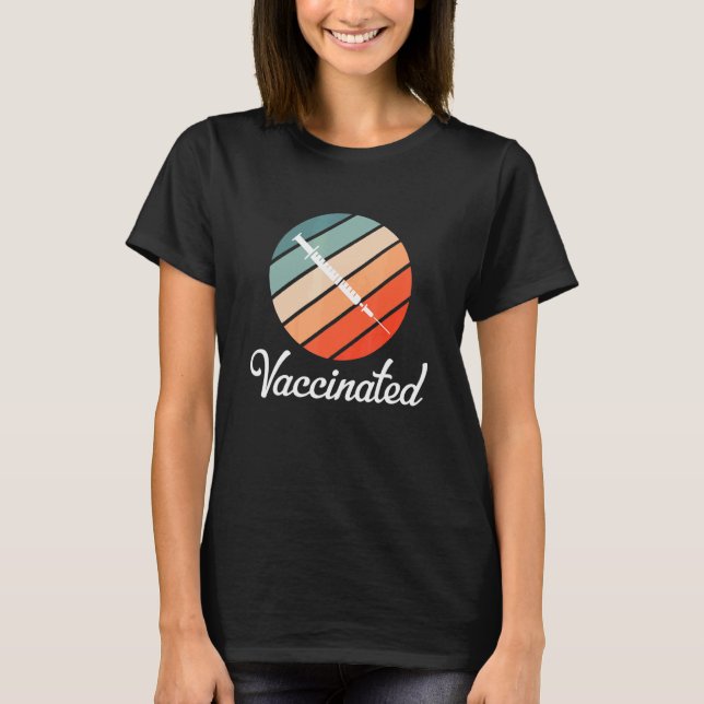 Vintage Retro-Impfstoffe T-Shirt (Vorderseite)