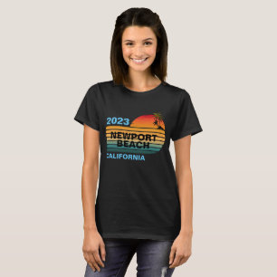 VINTAGE RETRO INDIVIDUELL NEWPORT BEACH KALIFORNIE T-Shirt