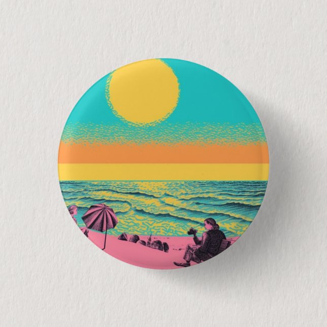 Vintage/Retro-inspirierter Button (Vorderseite)