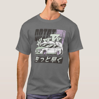 Vintage Retro Japanisches Anime Drift Car Racing 9 T-Shirt
