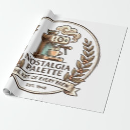 Vintage Retro-Kaffee-Espressomaschine Elegante Ver Geschenkpapier