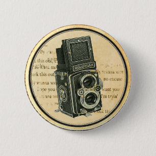 Vintage Retro-Kamera Fotograf Button Pin