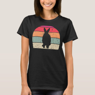 Vintage Retro-Kaninchen-Silhouette Tier 60 T-Shirt
