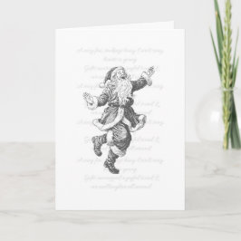 Vintage Retro-Karte des Weihnachtsmanns Karte
