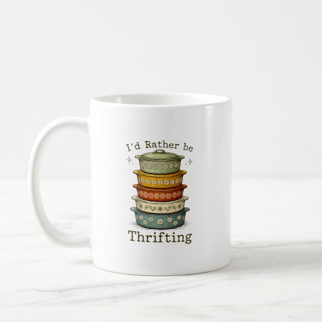 Vintage Retro Kasserolle Trödeln Kaffeetasse (Links)
