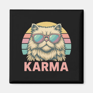 Vintage Retro-Katzenmusik für Teenager-Mädchen Kin Magnet