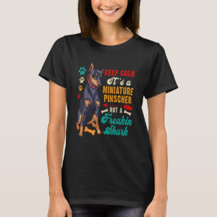 Vintage Retro Keep Calm Zwergpinscher Kein A T-Shirt