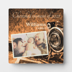 Vintage Retro Klassikerkamera rustikale benutzerde Fotoplatte