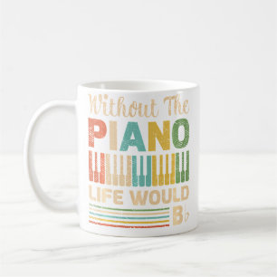 Vintage Retro Klavier T-Shirt Ohne Das Klavier Leb Kaffeetasse