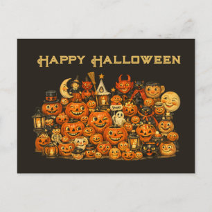 Vintage Retro-Kollektion von Halloween-Erinnerungs Postkarte