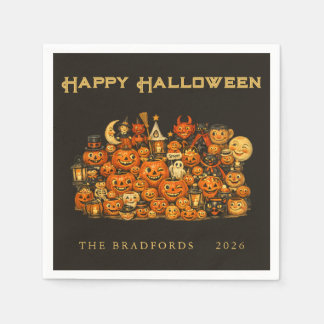 Vintage Retro-Kollektion von Halloween-Erinnerungs Serviette