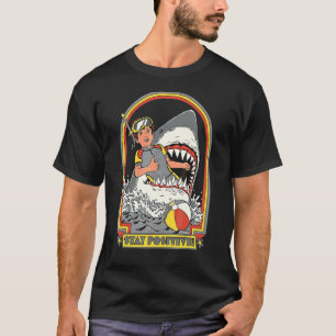 Vintage Retro-Komödie für einen positiven Haiangri T-Shirt