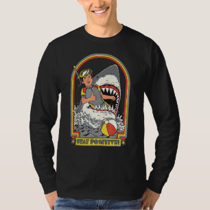 Vintage Retro-Komödie für einen positiven Haiangri T-Shirt