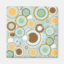 Vintage/Retro-Kreis-Design-Magnet