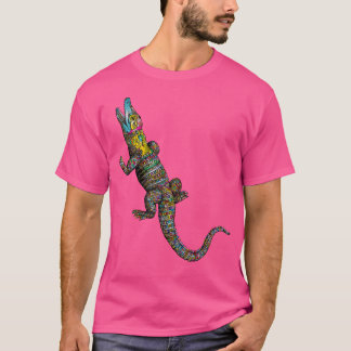 Vintage Retro Krokodil Gator Krokodil Alligator Jä T-Shirt