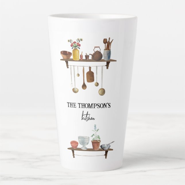 Vintage Retro Küchenutensilien Milchtasse (Vorderseite)