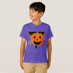 VINTAGE RETRO KÜRBIS LUSTIGES HALLOWEEN KOSTÜM T-S T-Shirt