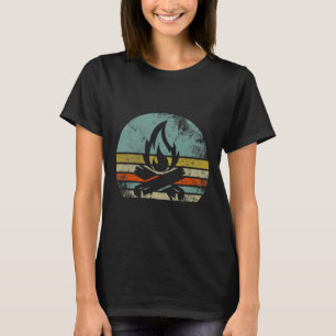 Vintage Retro Lagerfeuer Feuer Lustiges Camping-Sh T-Shirt