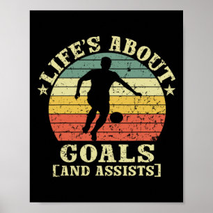 Vintage Retro Leben geht es um Ziele und Ists Poster