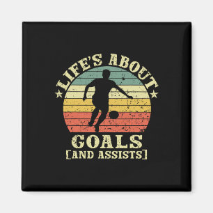 Vintage Retro Leben handelt von Zielen und Ists Magnet