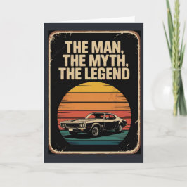 Vintage Retro Legendary Birthday Card for Men Karte