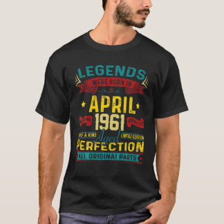 Vintage Retro-Legenden wurden im April 1961 60. Ge T-Shirt