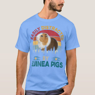 Vintage Retro leicht abgelenkt durch Guinea Schwei T-Shirt