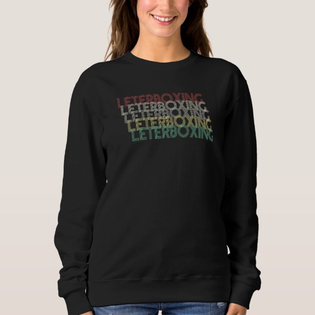Vintage Retro-Letterbox Sweatshirt (Vorderseite)