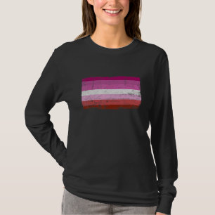 Vintage Retro-LGBT-Fahne für Lesben T-Shirt
