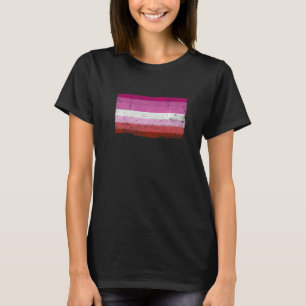 Vintage Retro-LGBT-Fahne für Lesben T-Shirt