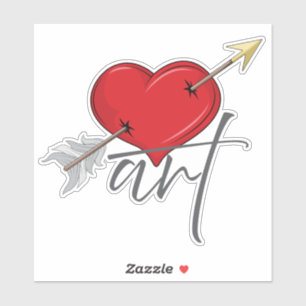 Vintage Retro-Liebe Art Cupid Aufkleber