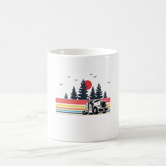 Vintage Retro LKW-Fahrer-Geschenke für Kaffeetasse (Mittel)