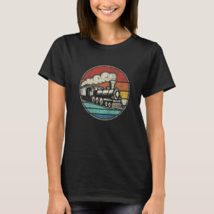 Vintage Retro Lokomotive Altes Modell Zug Eisenbah T-Shirt