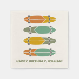 Vintage Retro-Longboards Skateboards Skateboard Serviette