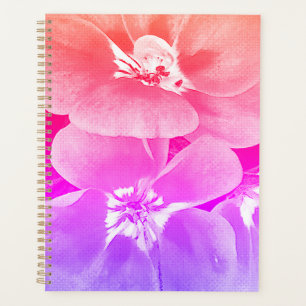 Vintage Retro-Look Tropisches Floral Planer