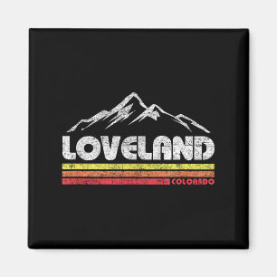 Vintage Retro Loveland Colorado Mountainbike Magnet
